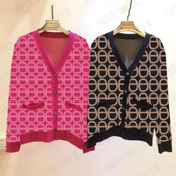 

full letter womens sweaters cardigan coats fashion long sleeve knitted sweater lady sweatshirts for autumn, White;black