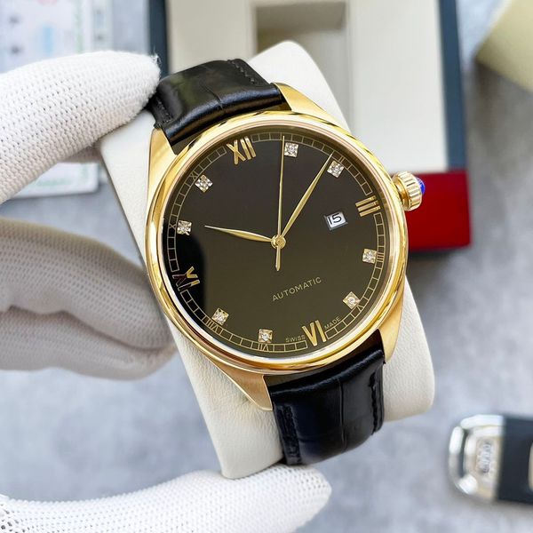 

calatrava mens watch for man automatic mechanical 40mm counter quality official replica wristwatch geneva vintage with box 085, Slivery;brown