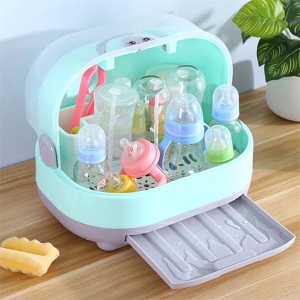 

other baby feeding portable kitchen bottle drying rack box with antidust cover large cup bottle storage box baby travel bottle organizer 220