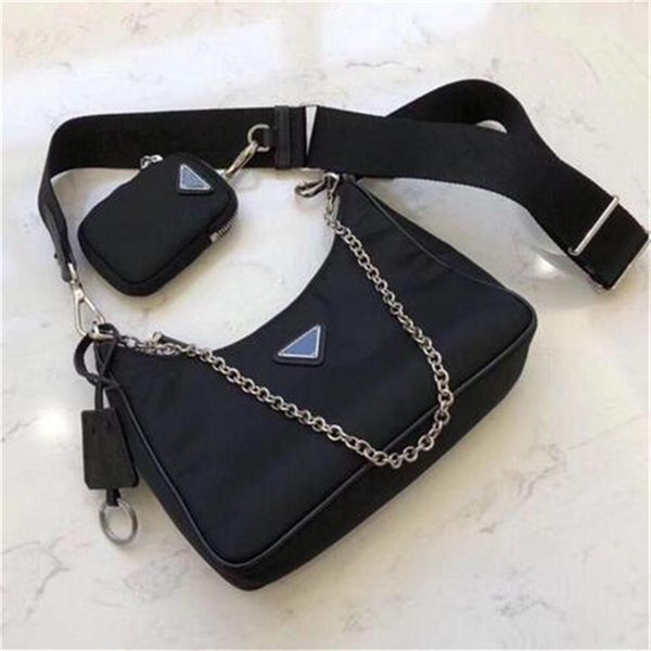 

women fashion luxury shoulder bag re-edition designers tote handbags nylon presbyopic purse lady messenger bags2736
