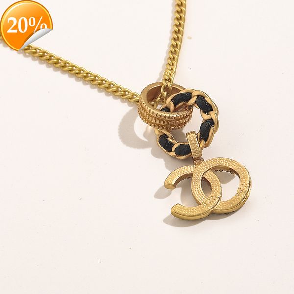 

high-end fashion design women's necklae double lingge female xiangjia blak leather rope pearl chain diamond inlaid sweater bone, Silver