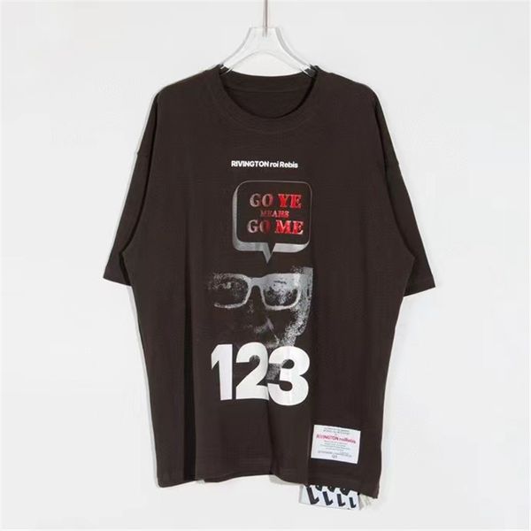 

tee oversized t-shirt men women 1 quality brown t shirt short sleeve, Black;brown