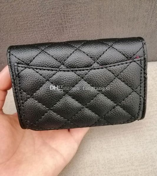 

storage bags women's fashion card holders leather lambskin quilted flap mini wallets female purses card holder coin pouch bag