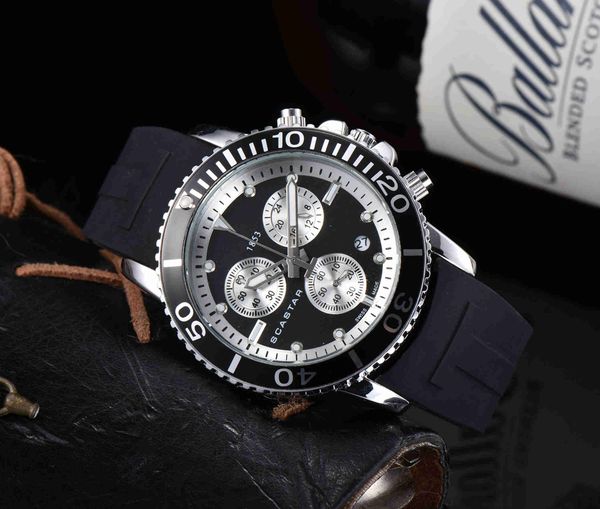 

fashionable casual men's watch quartz battery clock display calendar stainless steel case silicone band, Slivery;brown