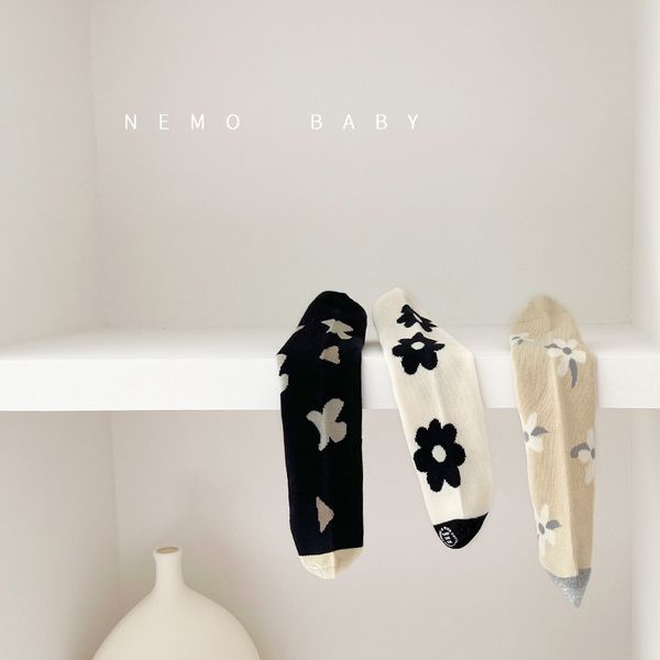 

socks children's socks korea spring autumn combed cotton medium tube boys girls pile socks 220919, Pink;yellow