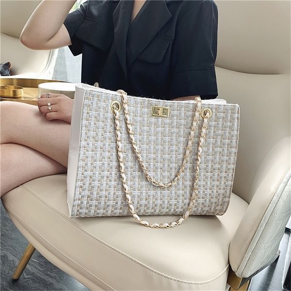 

evening bags luxury designer pu leather chain women shoulder bag large capacity ladies crossbody for messenger 220919
