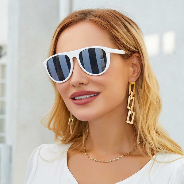 

sunglasses 2022 womens anti ultraviolet large frame toad mens shadesunglasses, White;black