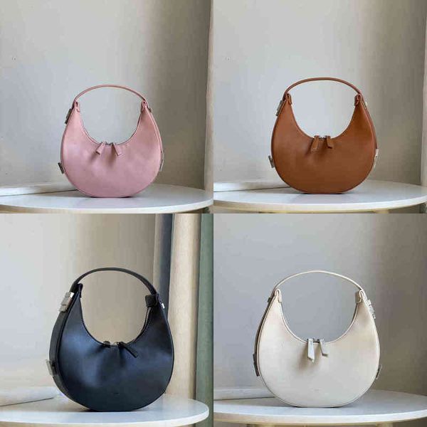 

osoi bsg designer half round bag women vintage underarm bag leather crossbody bags lady handbags 220920