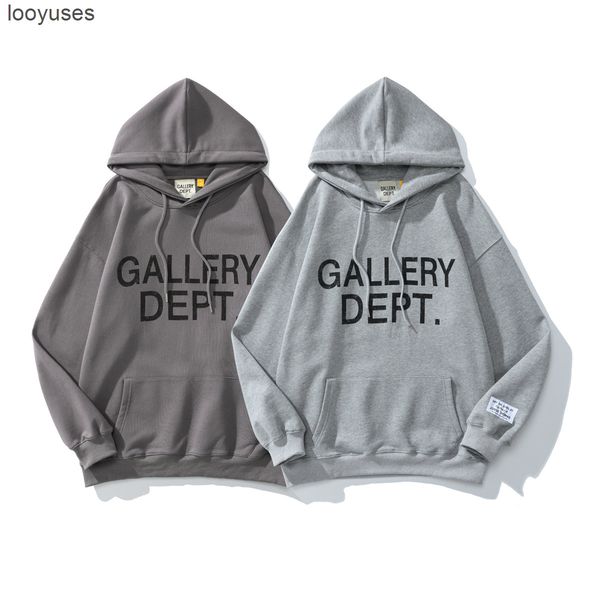 

style dept sweatshirt high hoodie designer street galleryes loose casual commuter pullover hooded youth lovers same sweater bspn, Black