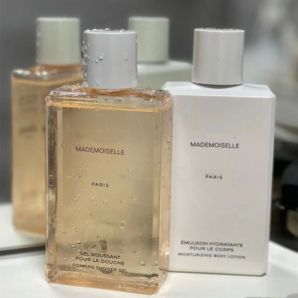 

bath sets mademoiselle pairs pour la douche foaming shower gels 200ml emulsion hydrante moisturizing body lotion 200ml set gift for woman