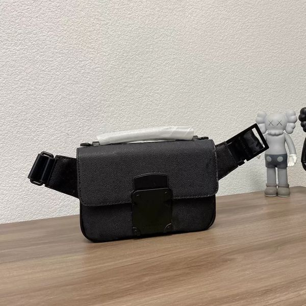 

luxury leather crossbody waist bags for men famous designer handbags hand wallets ladies cross body bag clutch purses outdoor sports coin pu, Black;red