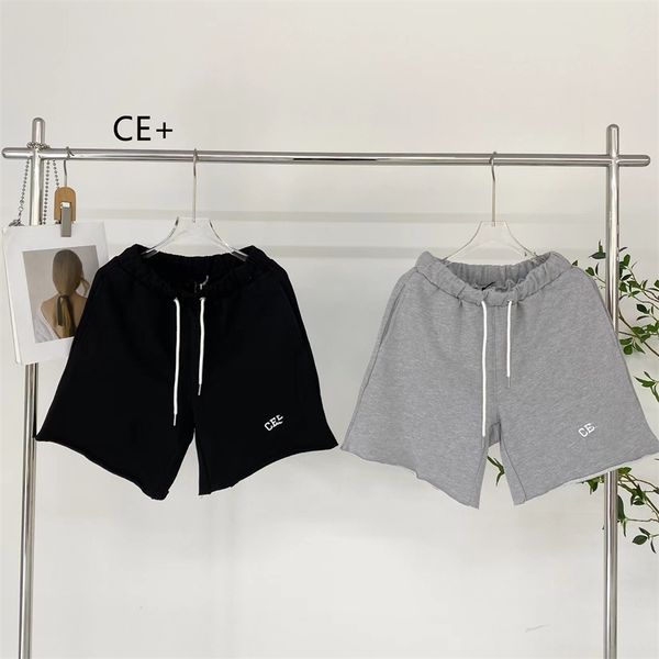

2023 new clothing winter high version 22 sports thin elastic breathable cotton shorts casual loose couple pants, White;black