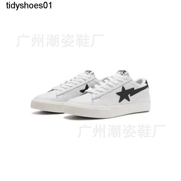 

skull sta star apes shell head casual board shoes black and white low sneakers