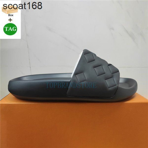 

slippers waterfront embossed slide women slippers luxury sandal beach slipper flat mens designer shoes white black blue olive orange mule ru