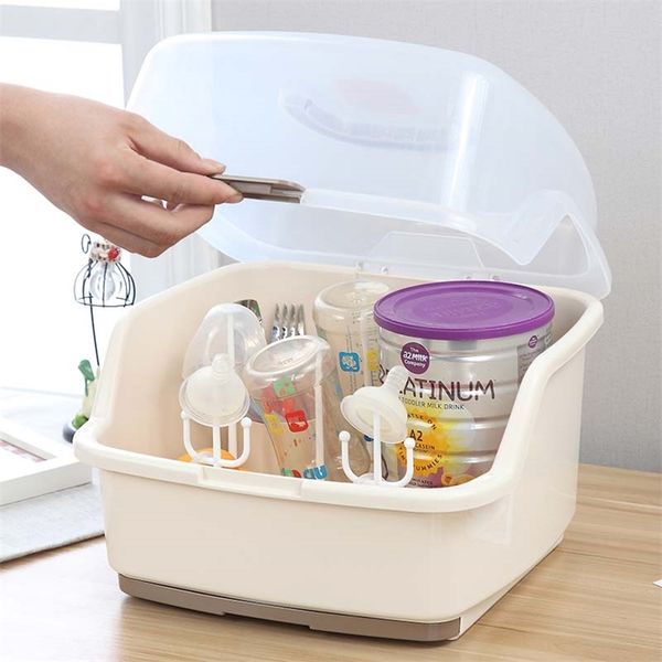 

other baby feeding multifunctional portable baby bottle drying rack tray storage box organizer holder for home kitchen baby supplies 220920