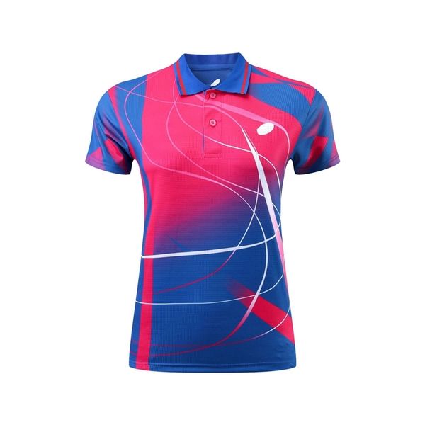 

gym clothing table tennis tshirts men women est quick dry badminton t shirts summer athletic polo neck tee 220919, White;black
