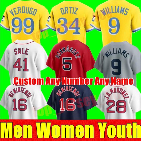 

new 2023 men women youth 34 david ortiz chris sale jerseys city connect 11 rafael devers red bogaerts verdugo yastrzemski j.d. martinez sox
