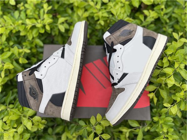

shoes zapatos sneakers basketball sail dark mocha university cactus jack release travis scotts x 1s high og ts sp 1 mens