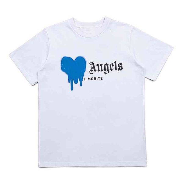 

men's t shirts t shirts palmes angles tee spring autumn daily black ordinary youth loose collarless cotton hoodless letter short sleeve, White;black