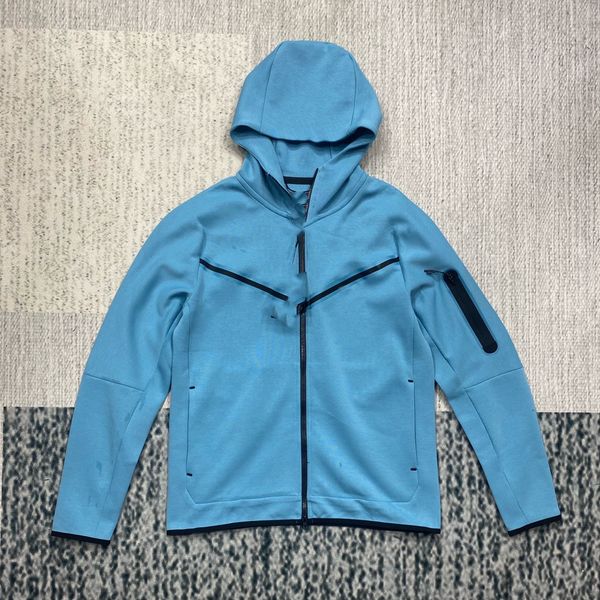 

new designer tech fleeces jacket men women hoodie long sleeve womens mens jackets zip up hoodies sweatshirts techfleece thick loose cardigan, Black