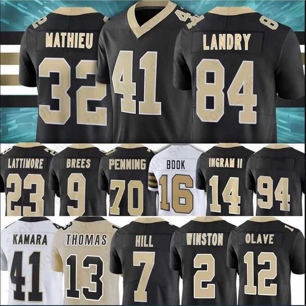 

tyrann mathieu jersey custom new''orleans''saints''mens drew brees alvin kamara jameis winston jarvis landry j, Black