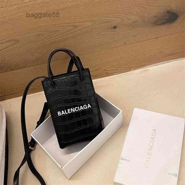 

bags designer balencigass handbag bag handbags women's crocodile mobile phone bag shoulder korean versatile fashion zero wal upub