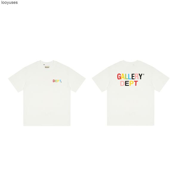 

tee designer galleryss shirts dept 22 t early spring color alphabet printed t-shirt men's summer tide brand high street hip hop 100, White;black