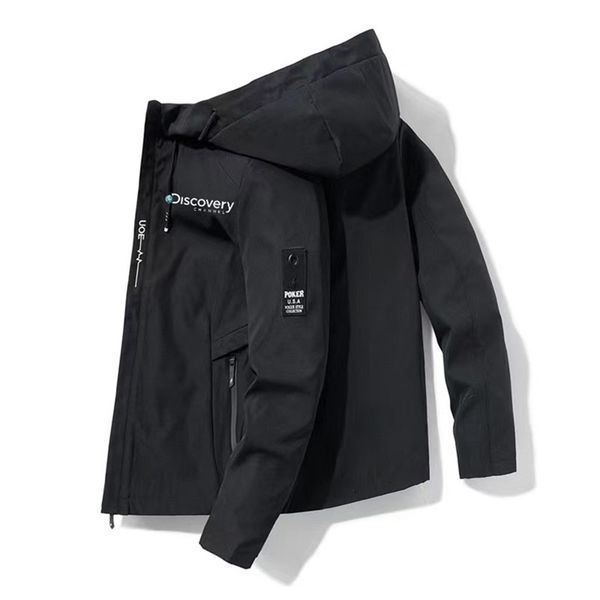 

men's vests discovery clothing outdoor camping hiking jacket men's breathable hoodie windbreaker adventure suit 220919, Black;white