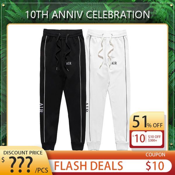 

men's pants joggers casual trousers classic elastic hip-hop fashion sweatpants m-xxl, Black