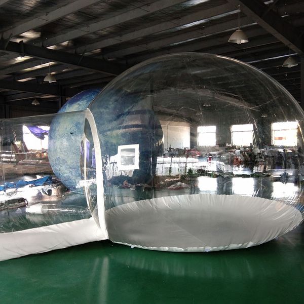 

outdoor games & activities customized tent camping transparent inflatable tent