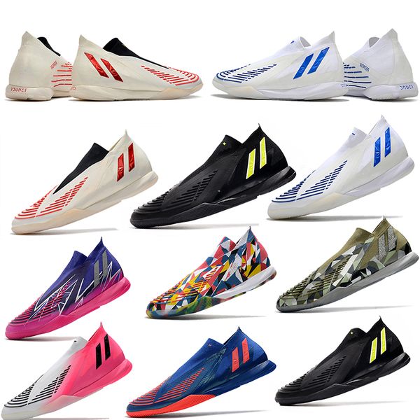 

sports shoes predator edge1 ic tf men's no-shoelace md cleat indoor turf football boots
