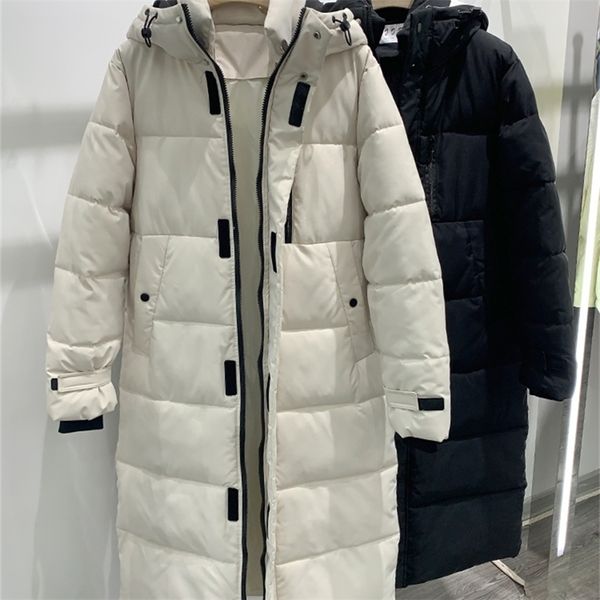 

women's down parkas long prakas for women winter coats and jacket xlong 220919, Black