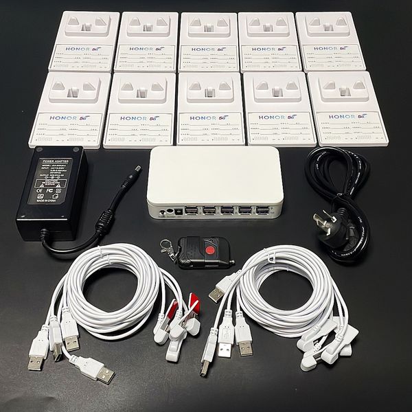 

phone security alarm host holder chargeable 2 4 6 8 10 ports multiplex smartphone anti-theft safe box with phone display stand