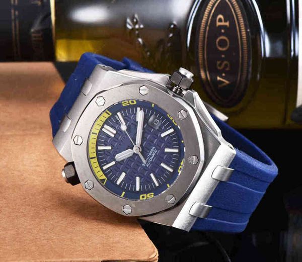 

zf mechanical watches 7750 wristwatches famous men stainless steel automatic diver sapphire watch black blue rubber rose gold oaks 0jdq 1e7a, Slivery;brown