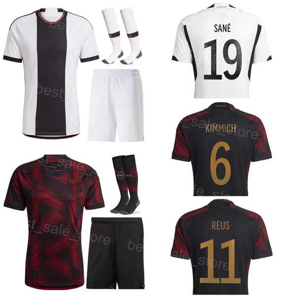 

men youth 2022 qatar werner soccer jerseys ginter muller gnabry gundogan kroos goretzka neuer gosens volland kimmich rudiger football kits n, Black;yellow