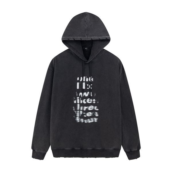

casual men's hoodies sweatshirts winter wrinkle resistant embroidered balencaigaity letters fashion long sleeves viutonity 3-07, Black