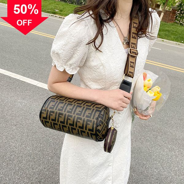 

designer evening bag new shoulder mini hand boston women's 2022 fashion trend one msenger cylinder large capacity pillow