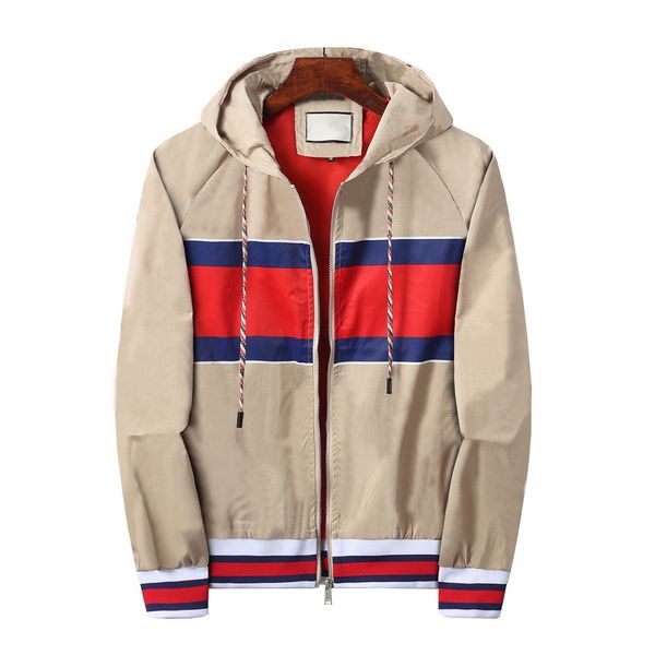 

designer mens jacket spring and autumn windrunner sports windbreaker casual zipper jackets clothing size m-3xl, Black;brown