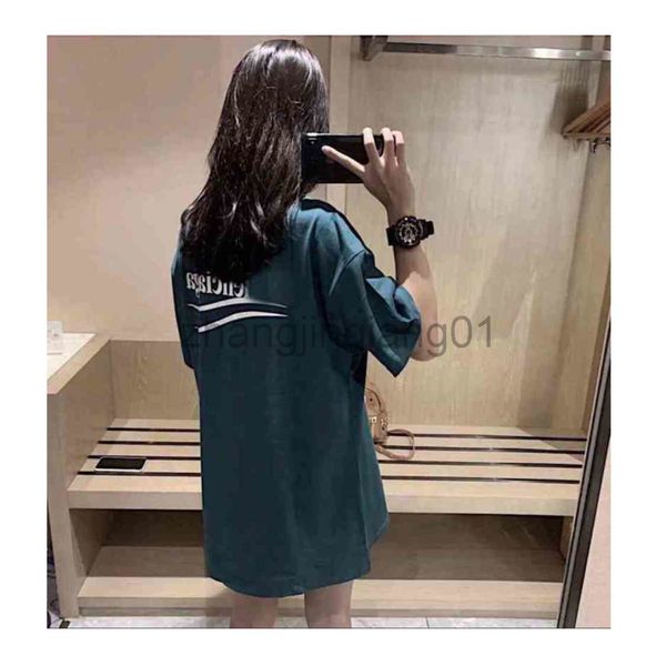 

designer balanciagas t shirt spring and summer fashion brands letter short new cola wave sleeve mens womens lovers loose casual bb balenciga, White;black