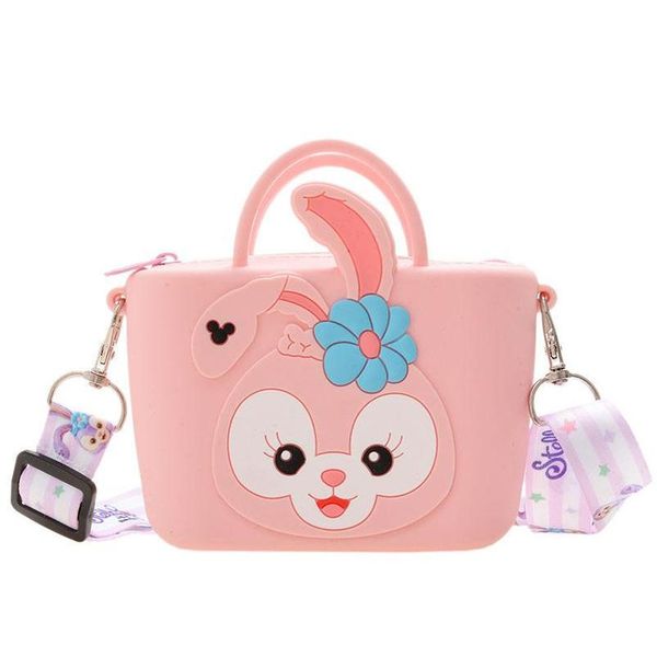 

handbags cute canvas bag children accessories silicone mini coin purse fashion shoulder friend diagonal e8970, Black