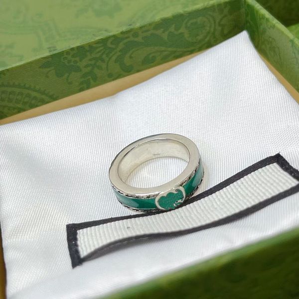 

new women band rings high sale fashion brand vintage ring engraving couples wedding jewelry gift love ring, Silver