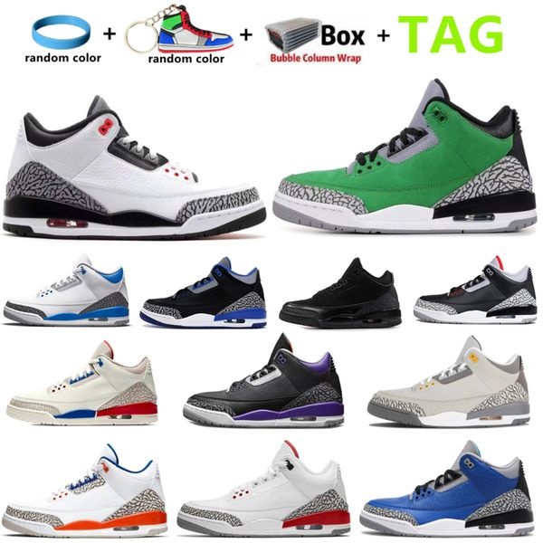

basketball shoes man sport sneakers trainers cardinal red pine green racer blue cool grey black cement true blue 2022 iii 3 men 3s