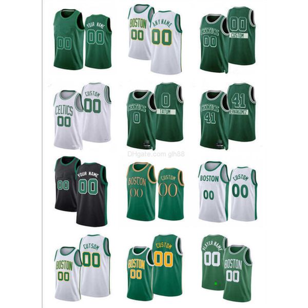 

75th custom jersey women youth jayson 0 tatum al 42 horford boston''celtics''men jaylen 7 brown marcus 36 smart basketba, Black;red