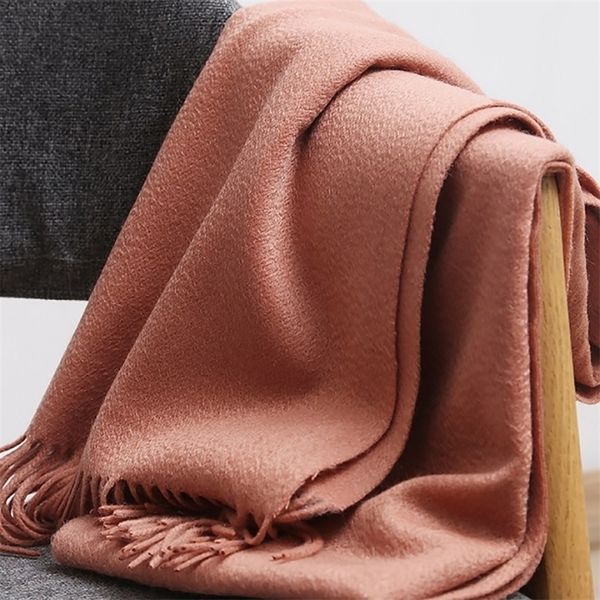 

scarves 100% natural pure 100 cashmere scarf women winter shawls for ladies men warm soft large size thicken pashmina 220920, Blue;gray