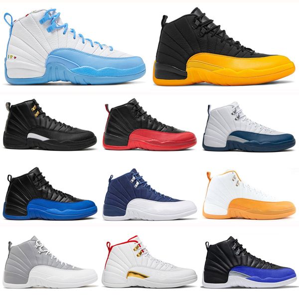 

basketball shoes trainer utility grind indigo flu game dark concord ovo white royalty playoff fiba gamma blue jumpman twist 12 12s mens the, White;red