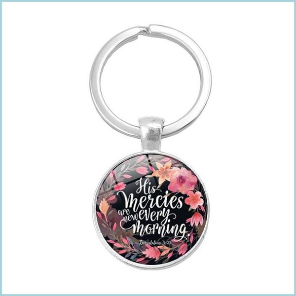 

key rings 17 styles bible verse key chain women men keyrings keychains car holder scripture quote faith jewelry christian gift keyfob dhgbj, Slivery;golden