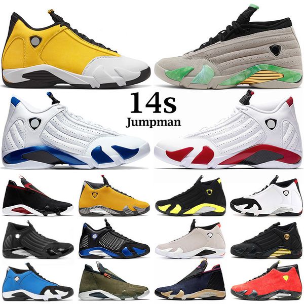 

shoe men basketball shoes 14s jumpman 14 ginger candy cane winterized gym red blue desert sand defining moments last smens sports