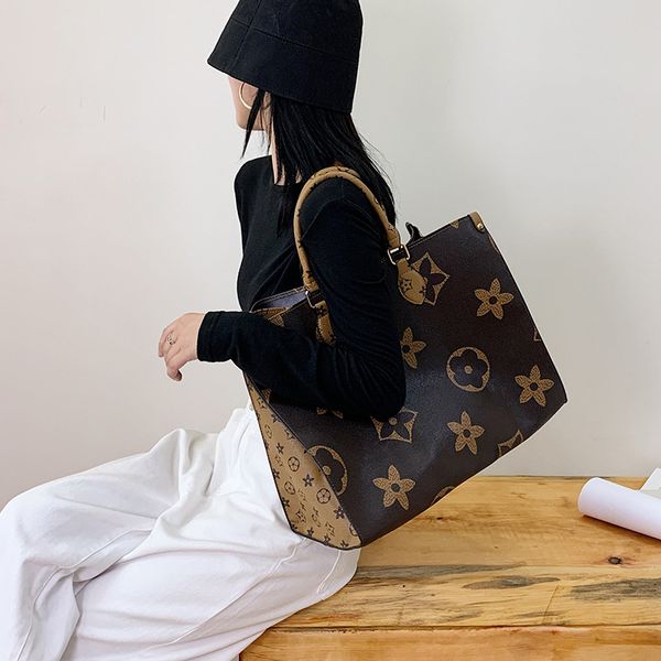

women's bag fashion large capacity vintage tote bag printed shoulder bags