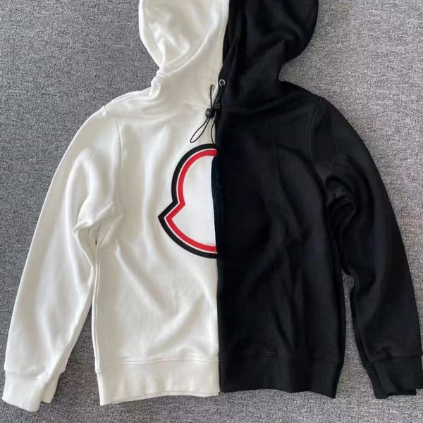 

mens hoodie designer sweater embroidered sweatshirt sports hoody men women loose casual pullover coats 332g cotton tshirt, Black