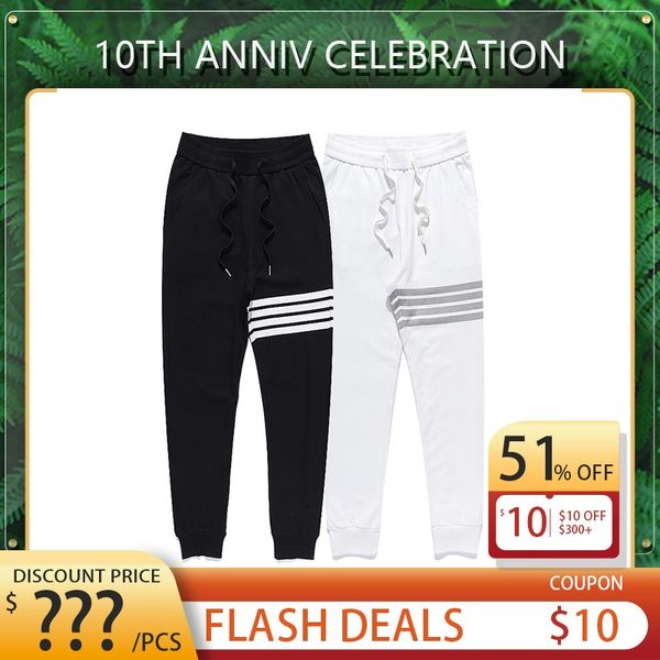 

mens pants joggers track casual longpants for men women loose trousers m-2xl, Black